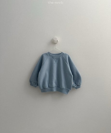 【minirobe】raglan rounded sweatshirt