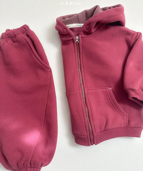 【minirobe】Barrel hood zip-up