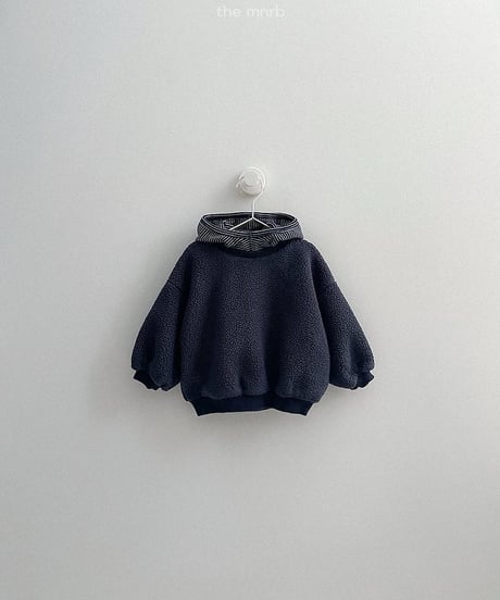 【minirobe】Boa fleece hooded sweatshirt