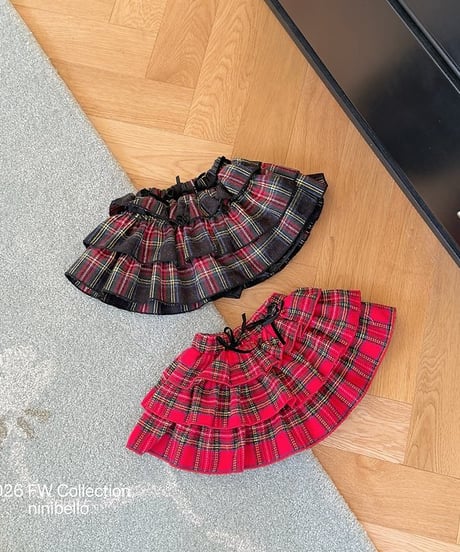 【ninibello】Carol Check Skirt