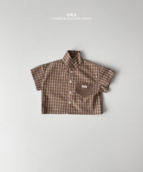 【onu】check shirt