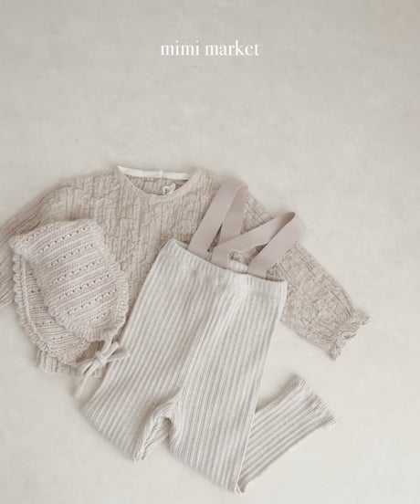 【mimi-maket】Cozy rib pants
