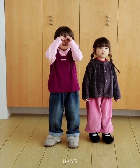 【hans】Velvet Dot Cardigan