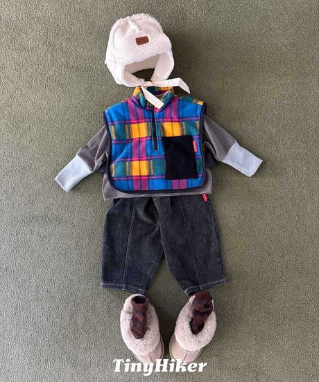 【tiny hiker】Salposi Check Vest