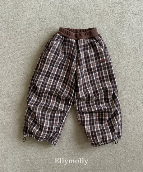 【ellymolly】Paddy Fur Check Pants