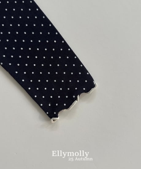 【ellymolly】Top of Dot T-Shirt