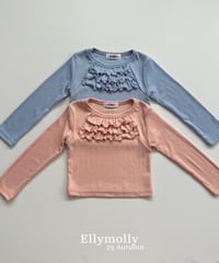 【ellymolly】Sugar Triple Frill T-Shirt