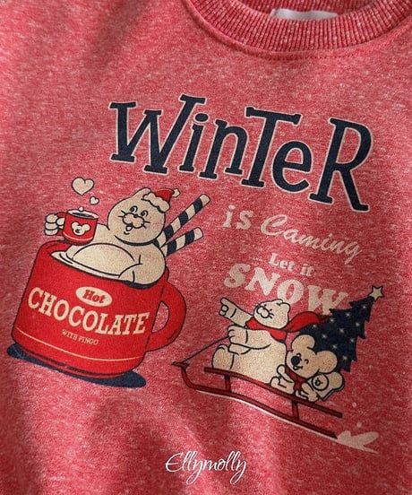 【ellymolly】Winter Snow Sweatshirt