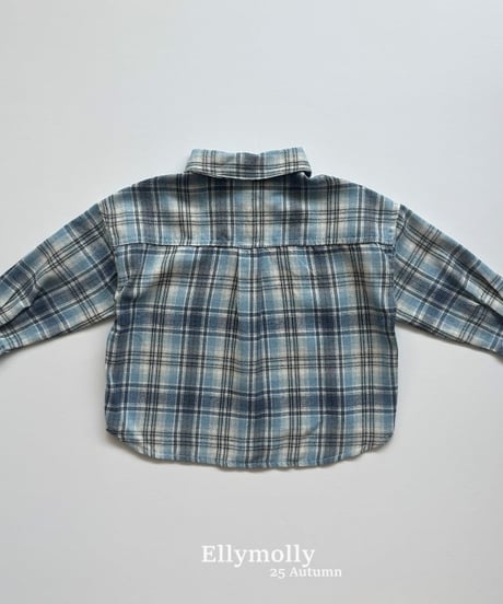 【ellymolly】Choco Check Shirt