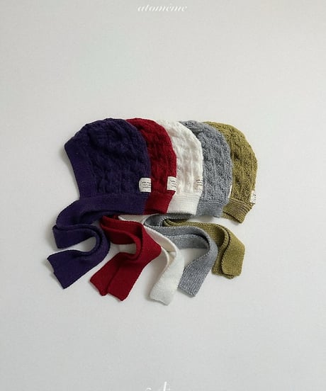 【atomeme】Knit Muffler Bonnet
