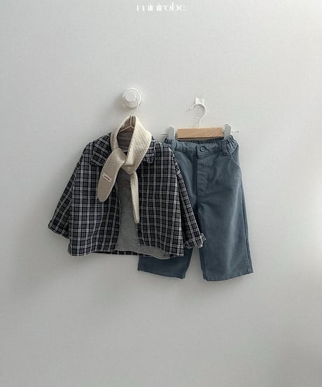 【minirobe】Lia Check Shirt