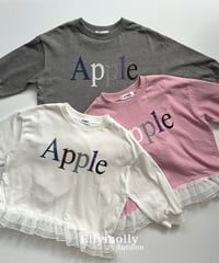【ellymolly】Apple Vintage Frill T-Shirt
