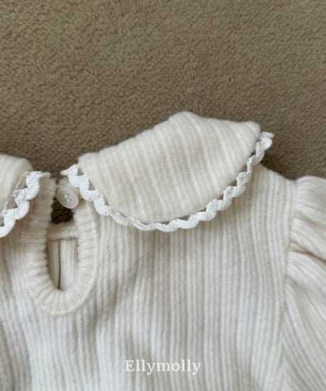 【ellymolly】Honey Round Collar Blouse