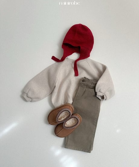 【minirobe】Earflap knit beanie
