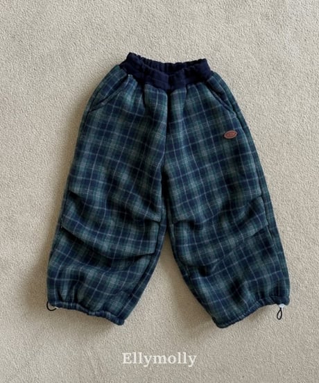 【ellymolly】Paddy Fur Check Pants