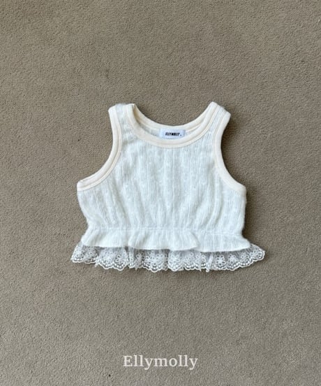 【ellymolly】Blooming Knit Vest