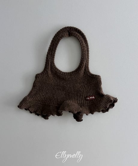 【ellymolly】Wool Ribbed Halter Top