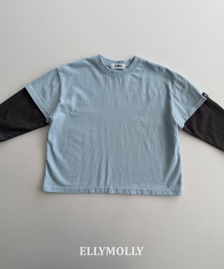 【ellymolly】Color-Blocked-T-shirt