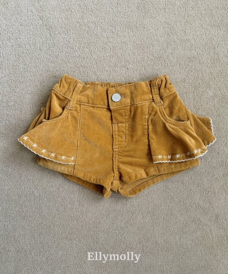 【ellymolly】Rosy Frill Mini Shorts