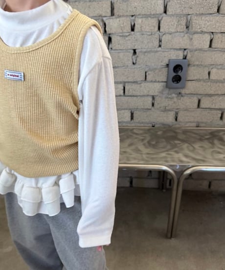 【pie】Peach Frill Tee