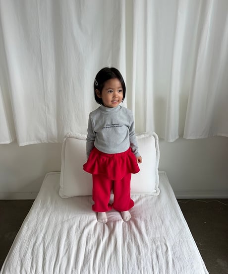 【pepper】Cherry Ruffle Joggers