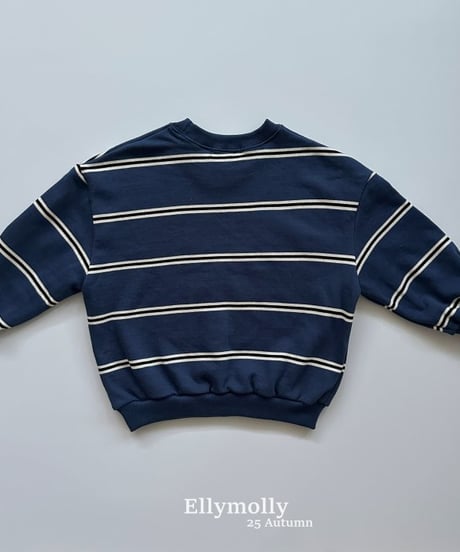 【ellymolly】73 Striped Sweatshirt