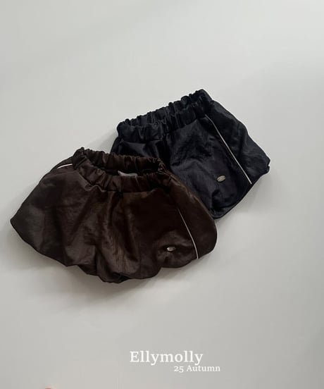 【ellymolly】Coated Balloon Shorts