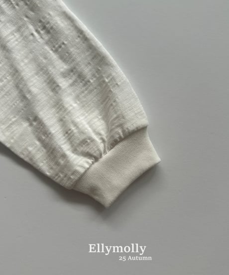 【ellymolly】Again Slub T-Shirt
