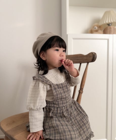 【mimi-maket】check frill bloomers ops