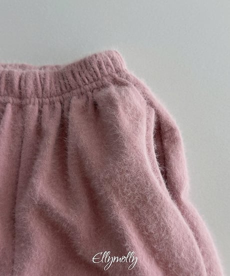 【ellymolly】Snowflake Angora Jogger Pants