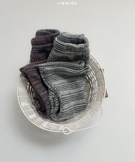 【minirobe】Soboro Flared Pants