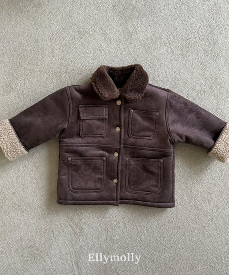 【ellymolly】Soft Two-Tone Mustang Jacket