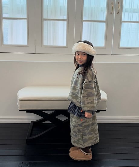 【cantuccistudio】Camo Long Skirt