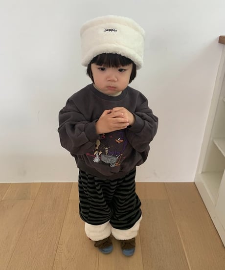 【pepper】Bo Bbib Sweatshirt