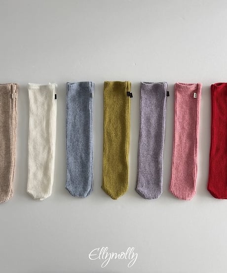 【ellymolly】Wool Ribbed Socks