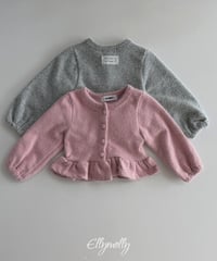 【ellymolly】Snowflake Angora Frill Cardigan