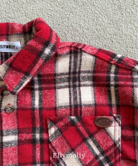 【ellymolly】Merry Check Shirt