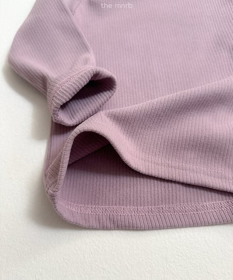 【minirobe】Yoplait Ribbed T-Shirt