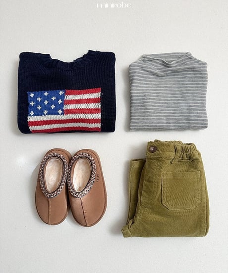 【minirobe】Merry mock neck tee