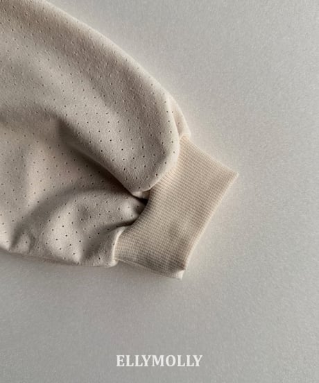【ellymolly】Suede-Punch-Sweatshirt