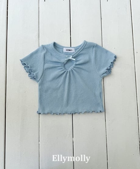 【ellymolly】Shirring Opening Point T