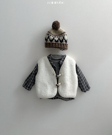 【minirobe】Lia Check Shirt
