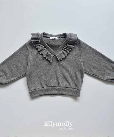 【ellymolly】Native Frill V-Neck Top