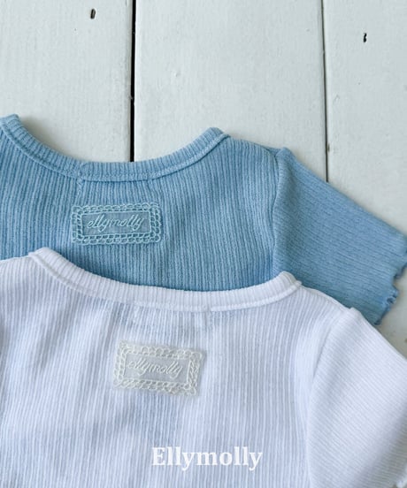 【ellymolly】Shirring Opening Point T