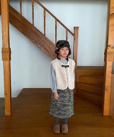 【cantuccistudio】Camo Long Skirt