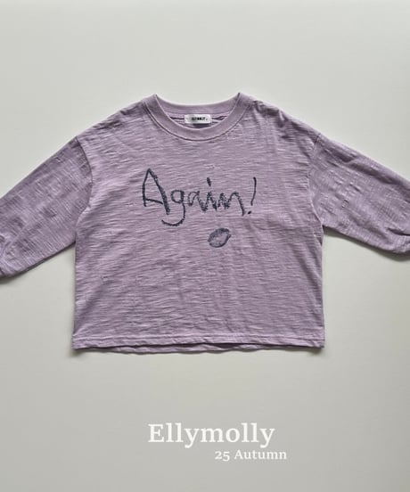 【ellymolly】Again Slub T-Shirt
