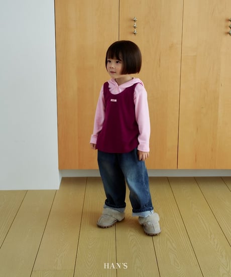 【hans】Fleece Denim Pants