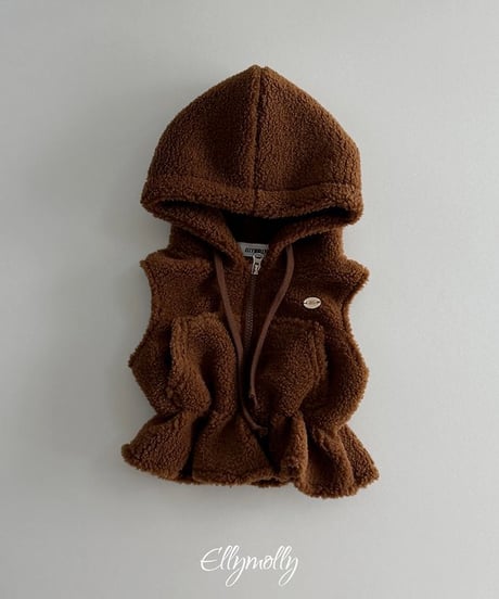 【ellymolly】Bear Hood Vest
