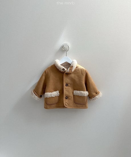 【minirobe】Reversible suede jacket