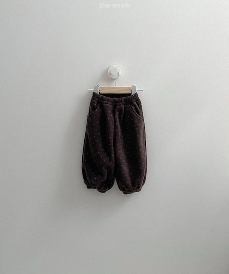 【minirobe】Fleece jogger pants